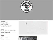Tablet Screenshot of mrbonesbbq.com